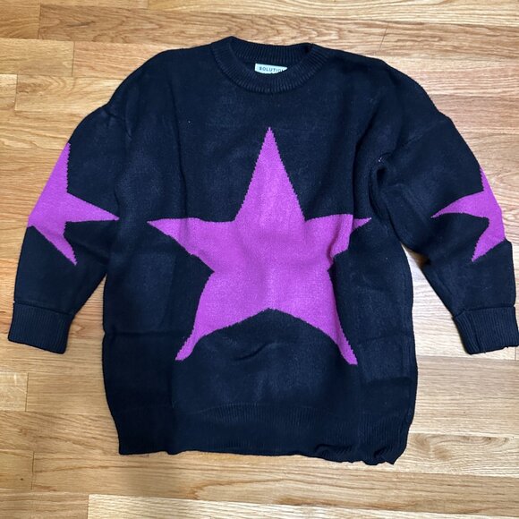 Relaxed Fit Star Sweater - Picture 1 of 5
